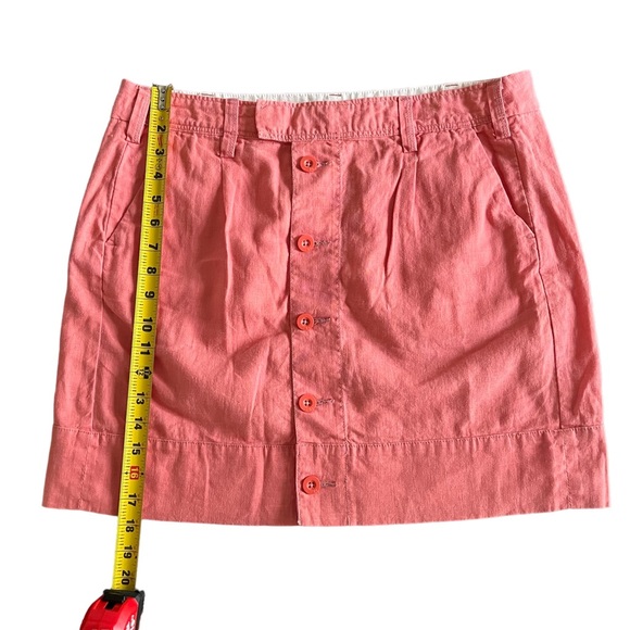 Paper Boy Anthropologie NWOT Coral Peach Wave Walker Straight Skirt Sz 14 - Picture 3 of 7